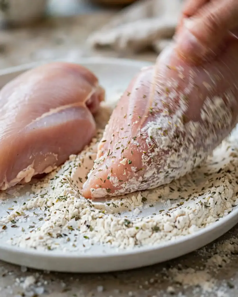 Marry Me Chicken: An Easy 30-Minute Creamy Skillet Recipe 2 marry me chicken dredging 1 819x1024 1
